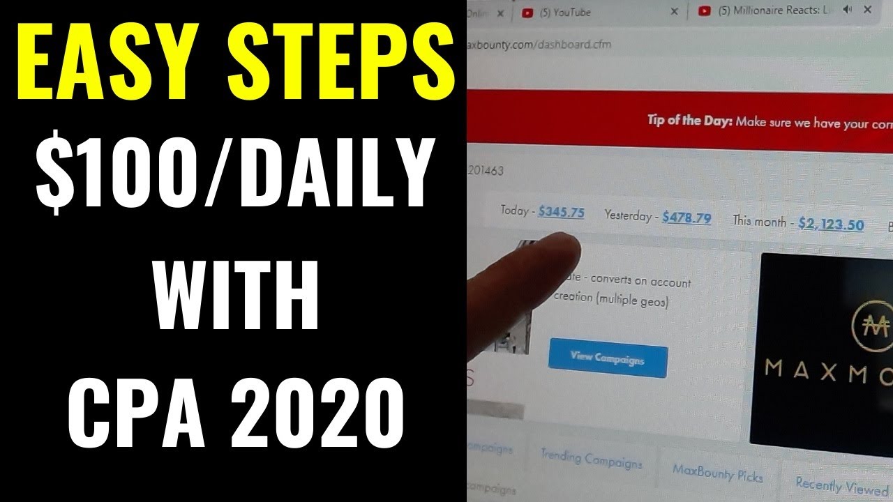 How To Make $100 a Day With Maxbounty 2020