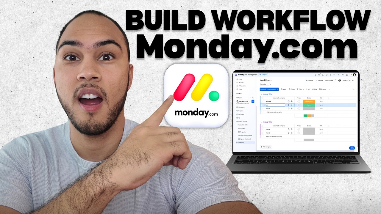 How to Build a Workflow From Scratch in Monday.com (Step-by-Step Tutorial)