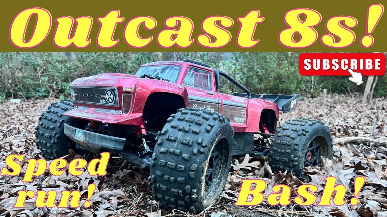 Arrma Outcast 8s! speedrun and Bash! #rc #rccar #arrma #