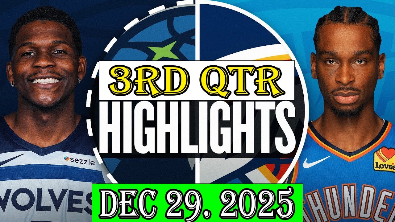 Minnesota Timberwolves vs Oklahoma City Thunder 3rd Qtr Jan 29.2026 Highlights | NBA hightlight