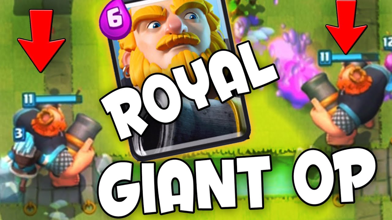 Clash Royale - ROYAL GIANT BEST CARD?! New Royale Giant Deck Gameplay