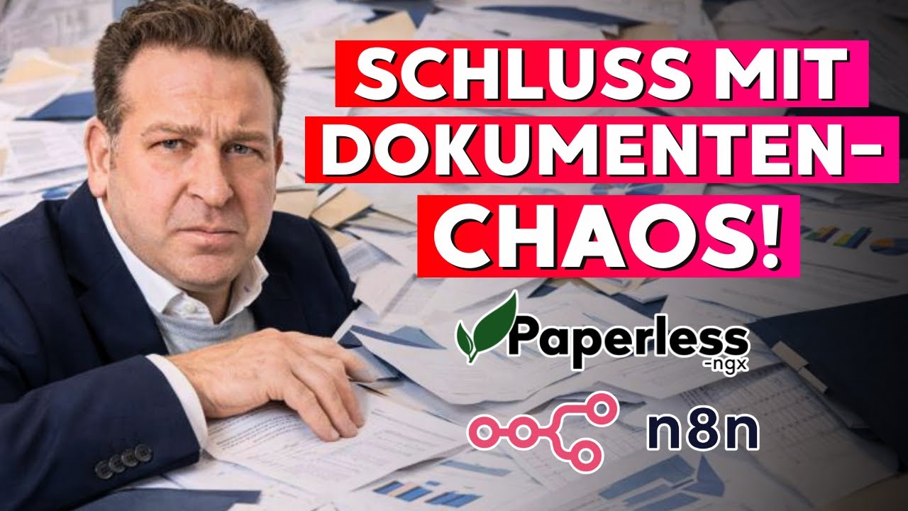 Papierloses Büro: Schluss mit Chaos! n8n sortiert ALLE Dokumente automatisch (DSGVO Konform)