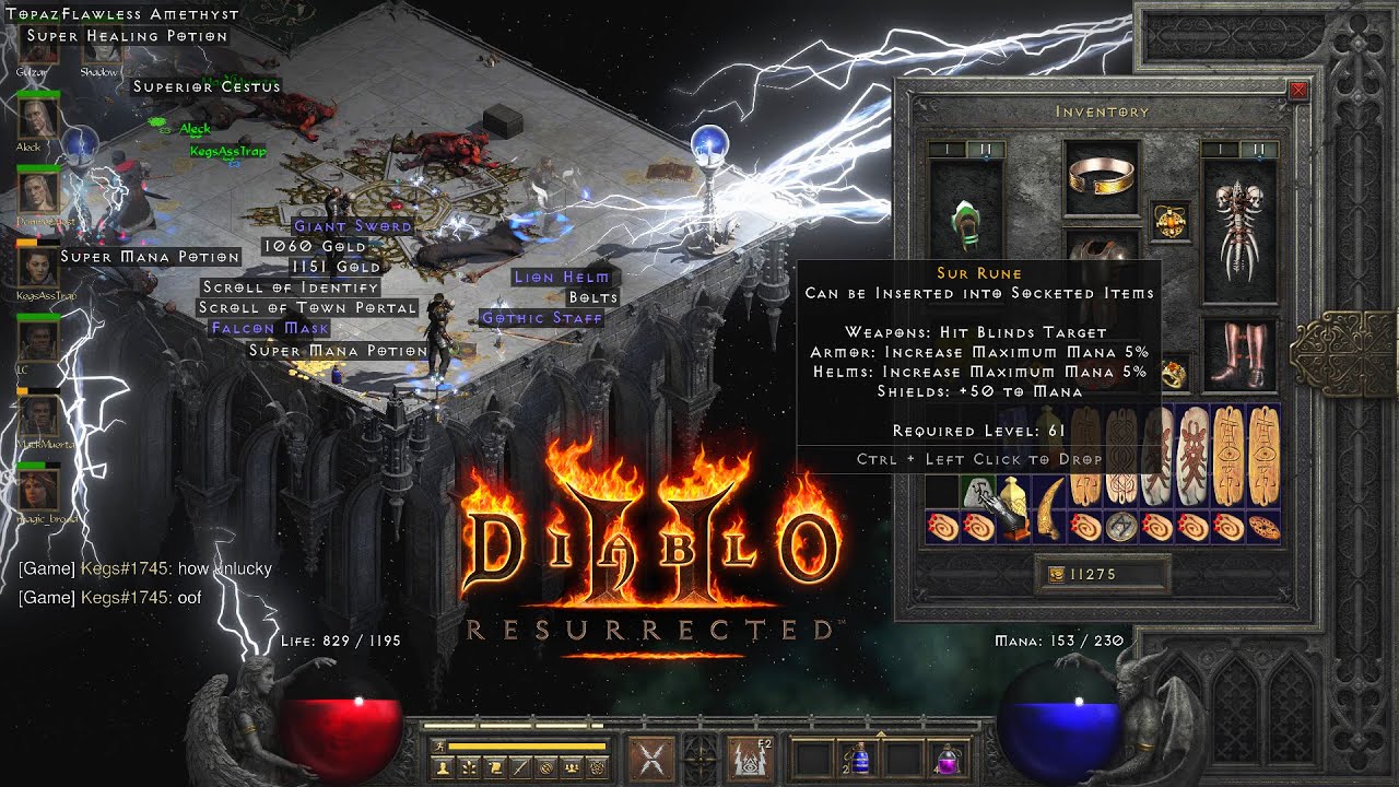 Why it pays to pay attention in Diablo 2: Resurrected | Sur rune drop (HIGH RUNE!)