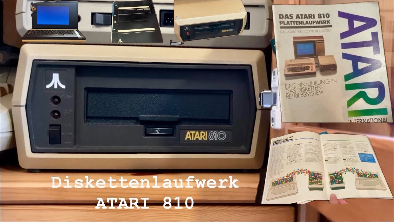 Atari 810 - Diskettenlaufwerk (Floppy Disk Drive) - Das erste Laufwerk von Atari - 1979-83