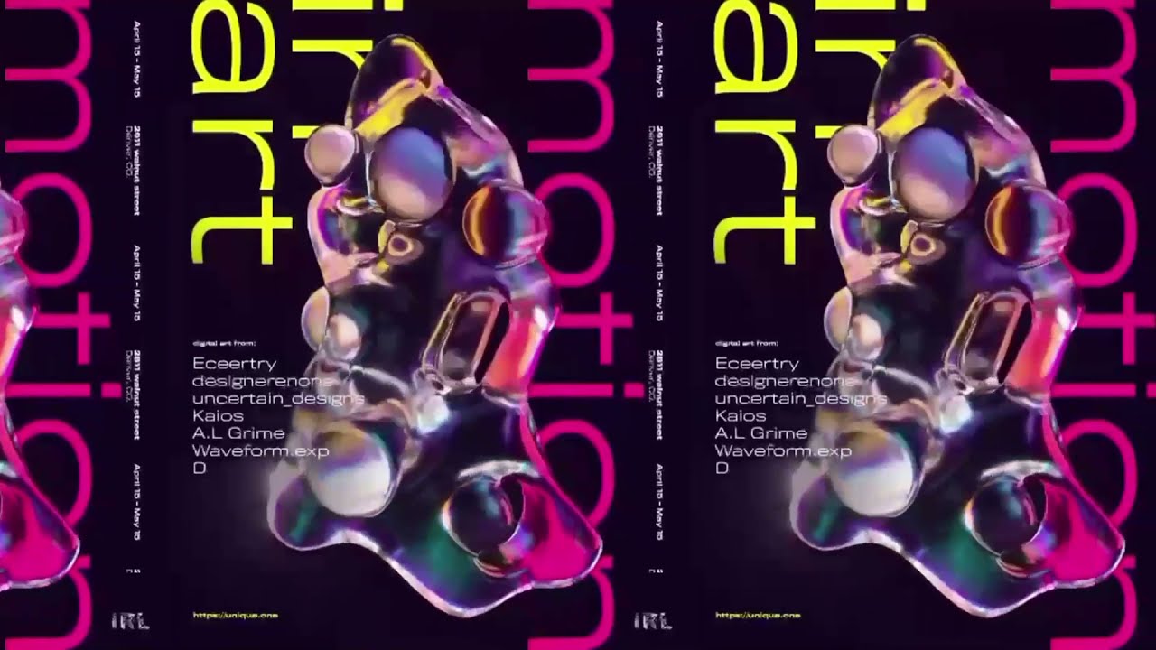 IRL MOTION ARTSHOW DENVER x WAVEFORM NFT FRAMES