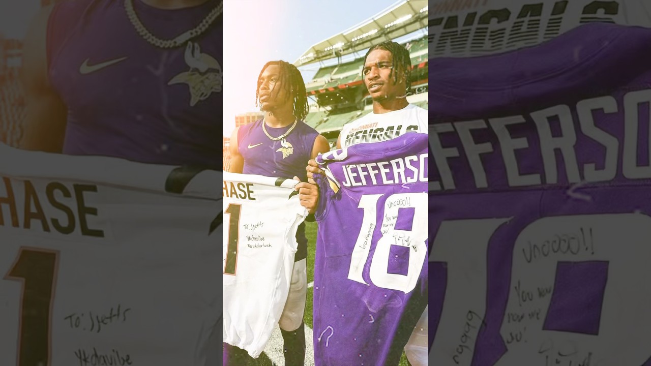 Joe Burrow Chooses Between Ja&rsquo;Marr Chase and Justin Jefferson 😯 #shorts #nfl