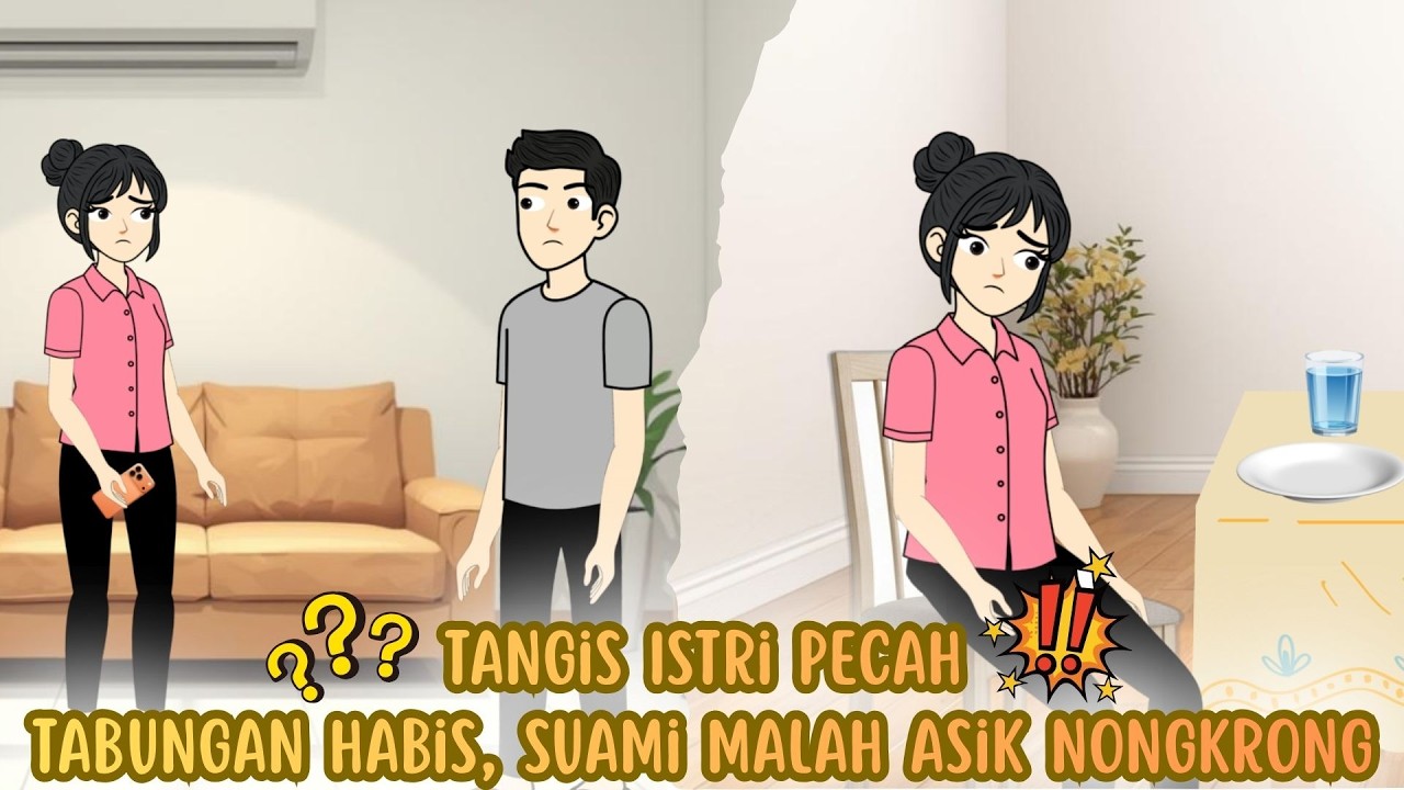 Tangis Istri Pecah!!! Tabungan Habis, Suami Malah Asik Nongkrong