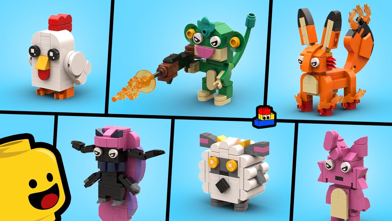 LEGO Palworld: How to Build Chikipi, Foxparks, Tanzee, Lamball, Daedream, and Cattiva (Starter Set!)