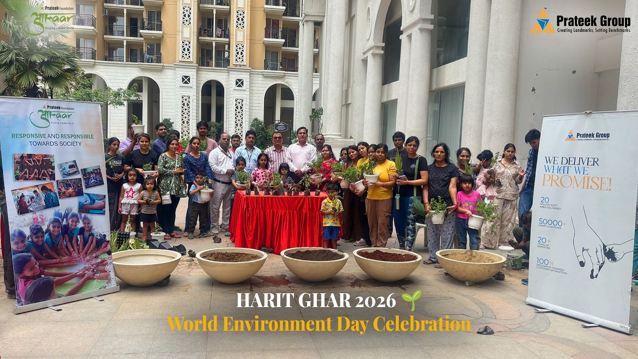 Harit Ghar Workshop 2026 | World Environment Day Celebration at Prateek Grand City 🌱