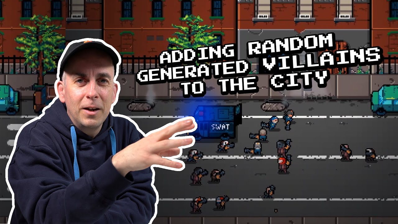 Week 4 of game development: adding crime to the city