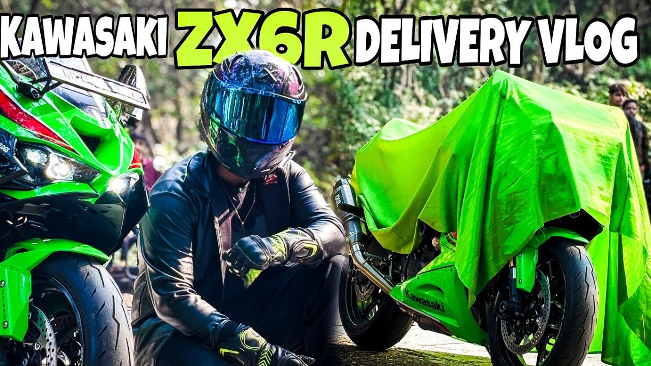 ZX6R DELIVERY DAY! Finally Got My Dream Superbike 🚀 #kawasaki #zx6r #ninja #youtube #zx10r 