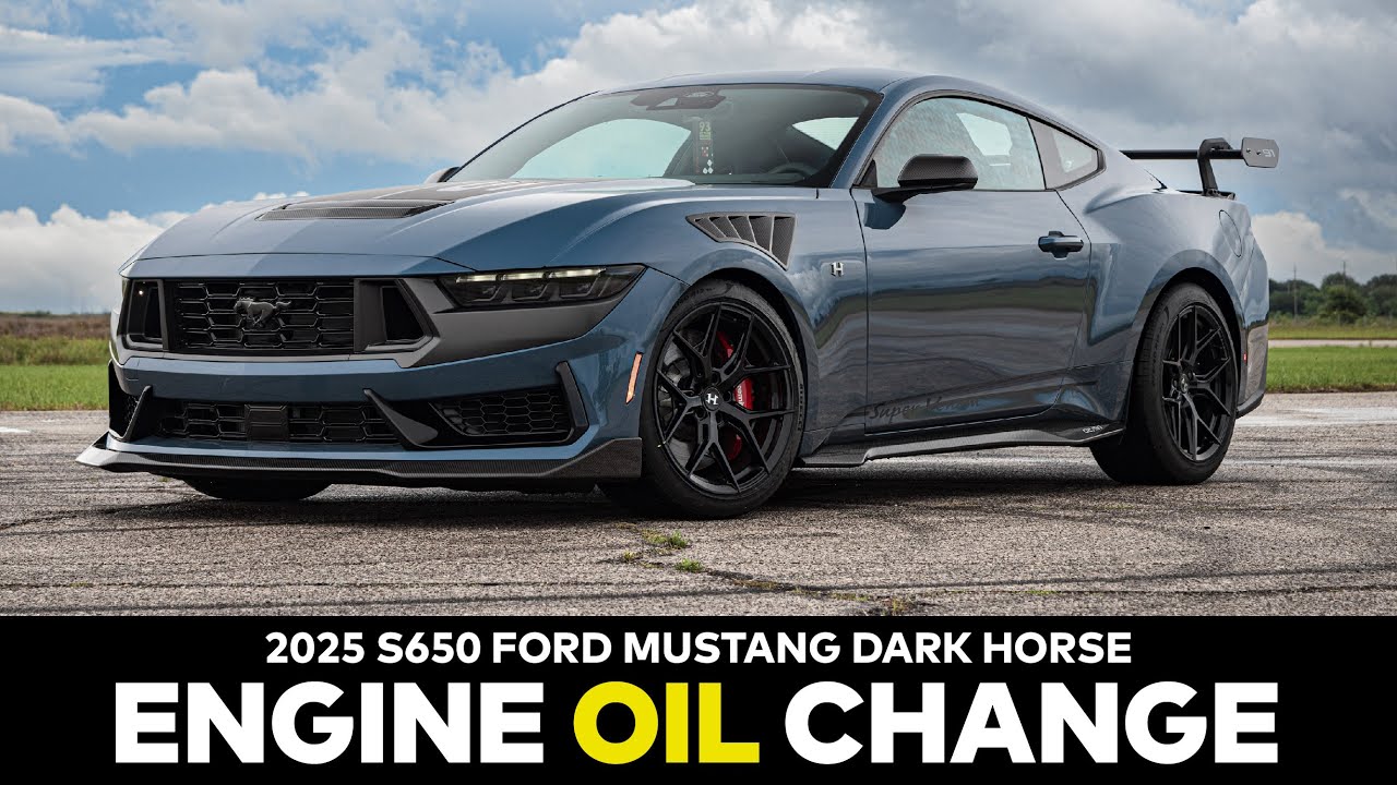 UNDER THE HOOD: How to Change the Engine Oil on a Ford Dark Horse Mustang