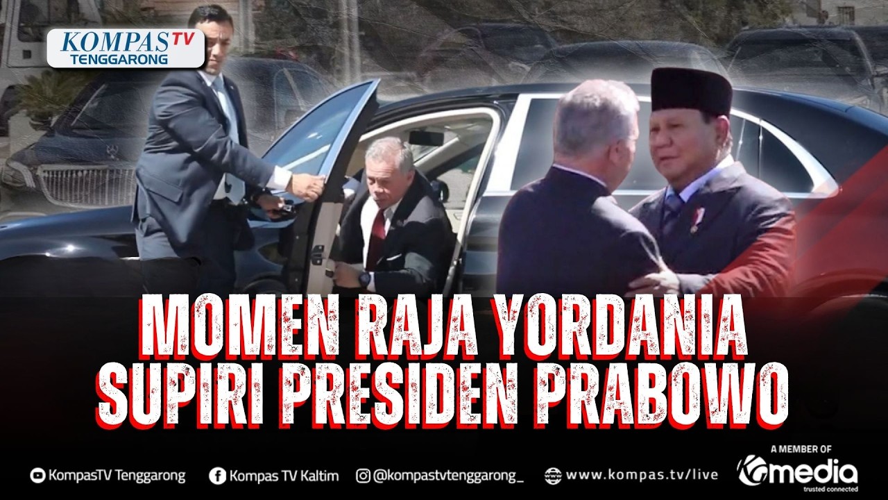 Momen Raja Yordania Supiri Presiden Prabowo, Antar Sahabatnya Langsung Menuju Bandara
