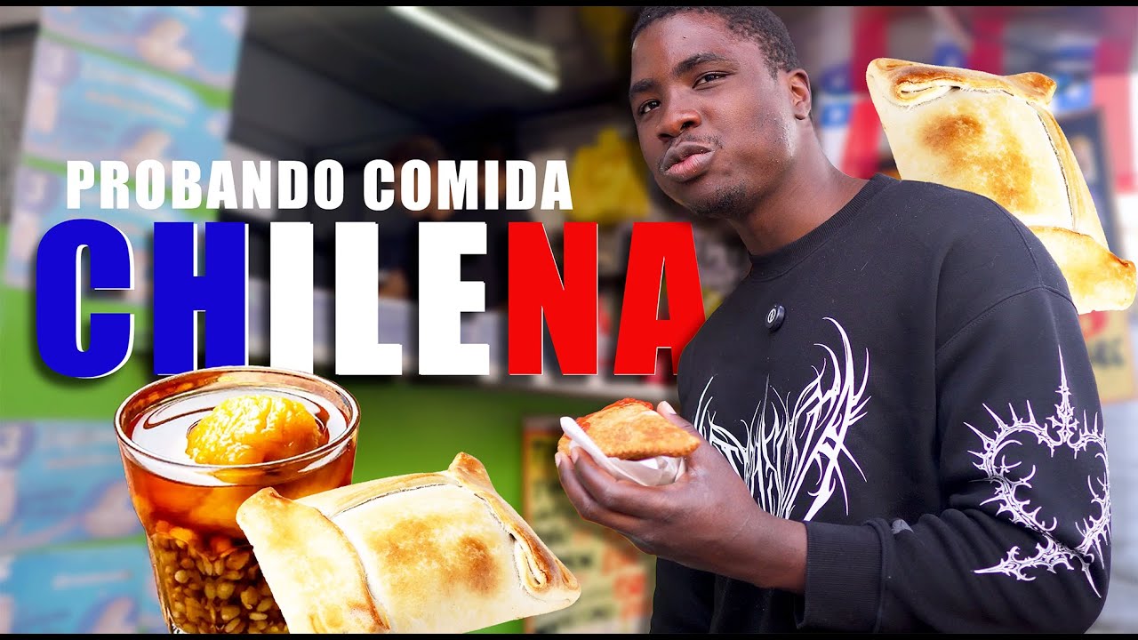 Probando la comida callejera chilena 🇨🇱🔥