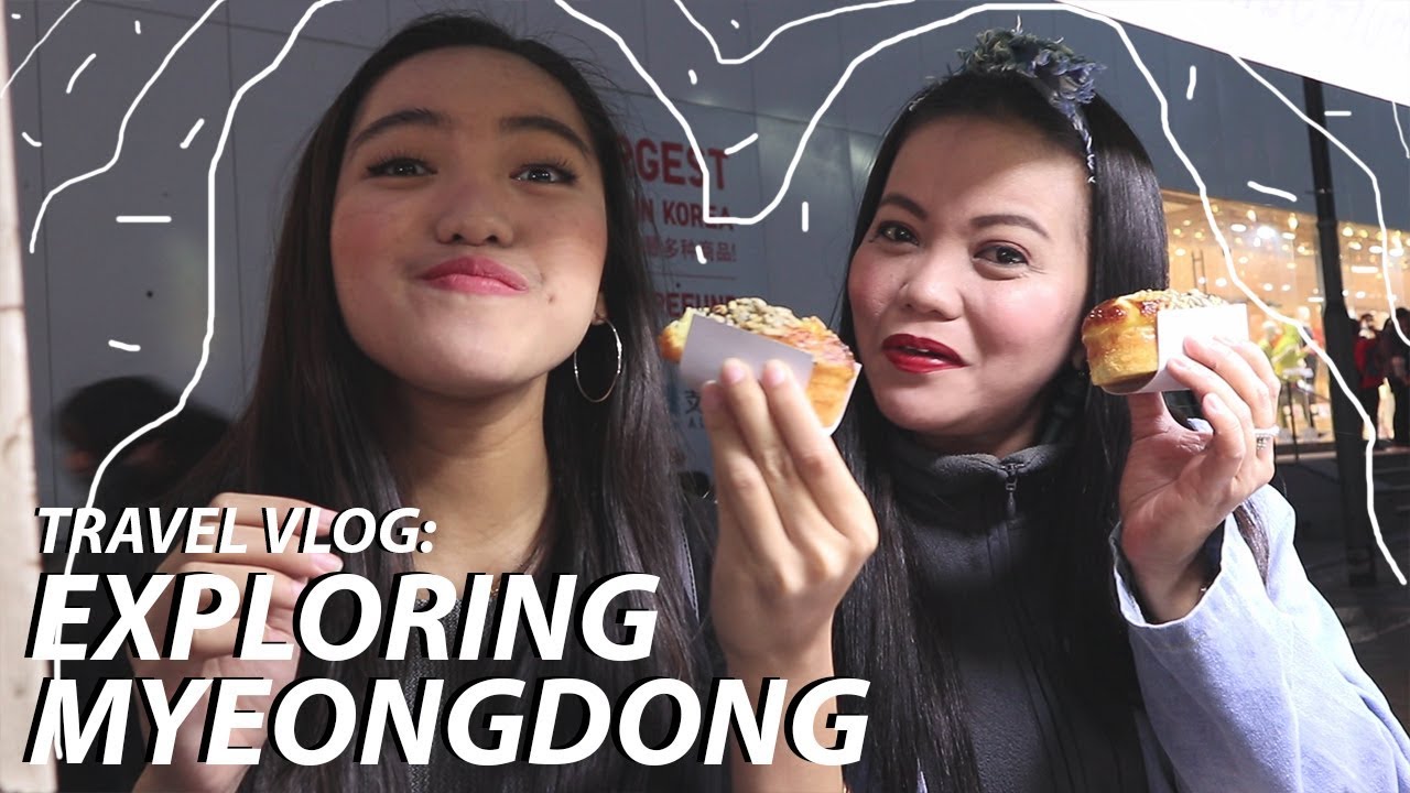 TRAVEL VLOG: EXPLORING MYEONGDONG (STREET FOOD, SHOPPING, KPOP MERCH, etc) | Seouraldine