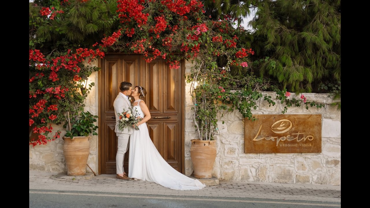 Laura and Alex Wedding Film at Liopetro Wedding Venue in Paphos by Island Films