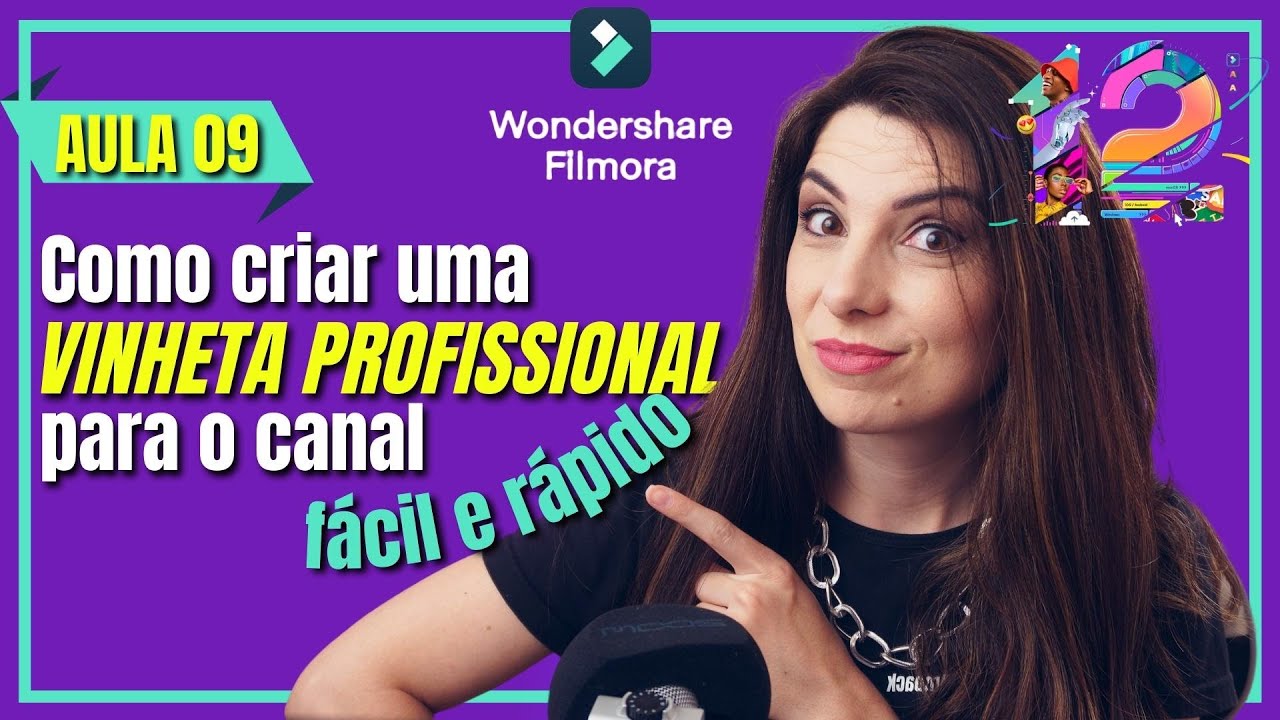 Como criar uma INTRO, VINHETA PROFISSIONAL para o YouTube? Faça Criação Automática no FILMORA
