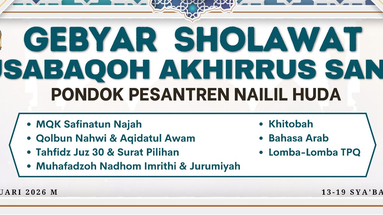 Musabaqoh Tahfidz Juz 30 & Surah pilihan
