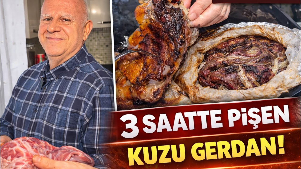 3 Saatte Lokum Gibi Kuzu Boyun! 😍 Fırında Efsane Kuzu Gerdan Tarifi (Mehmet Usta Usulü)