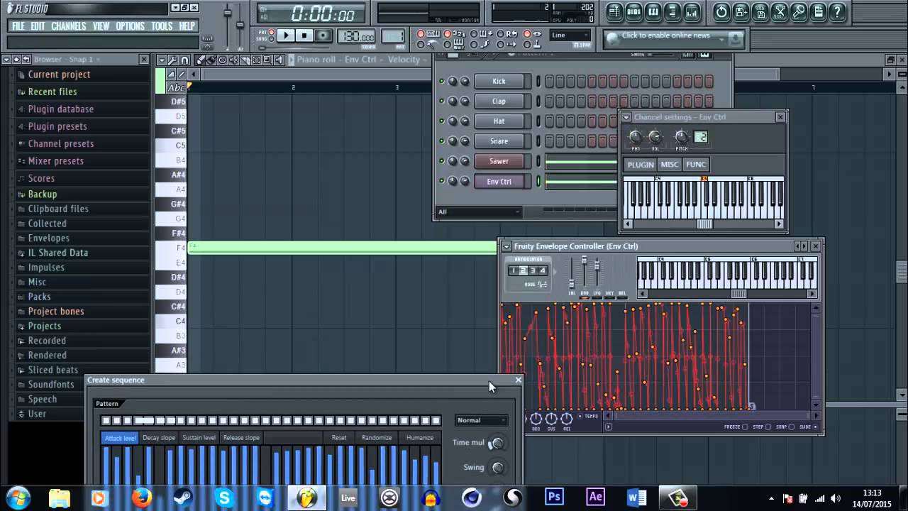 Tutoriel FL Studio 18 - Envelope controller et création de séquences