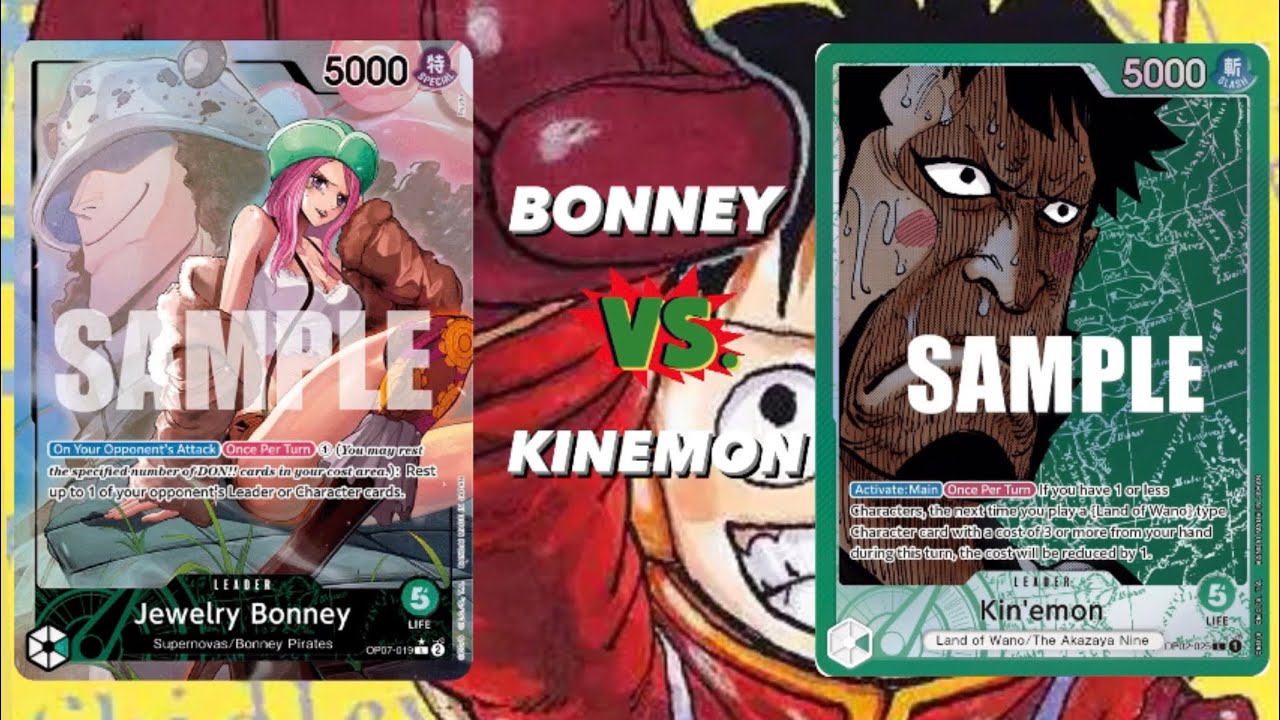 OP07 Bonney vs Kinemon - battle of green #onepiecetradingcardgame