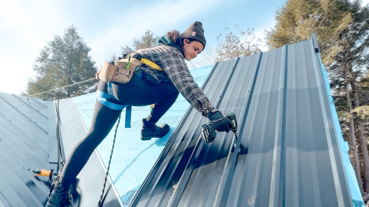 DIY Roofing With NO Experience! Home Build From Scratch.