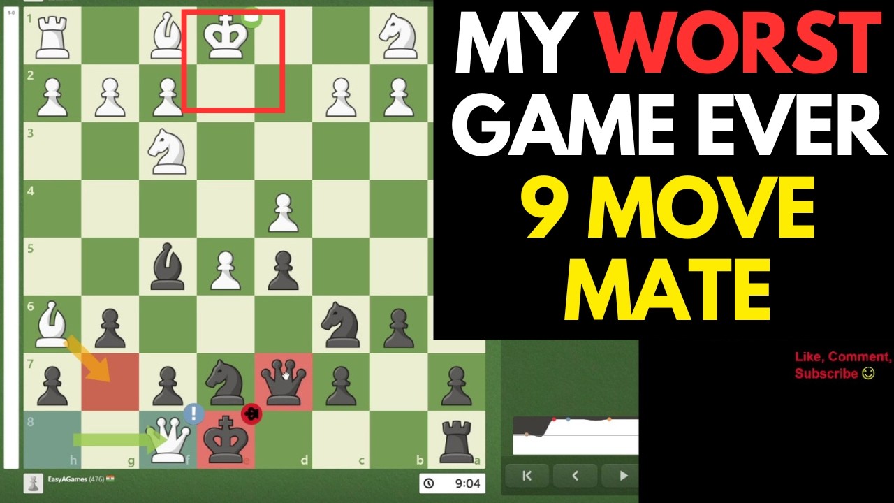My Worst Game Ever - Lost In 9 Moves 👑⚔️ Chess Gameplay