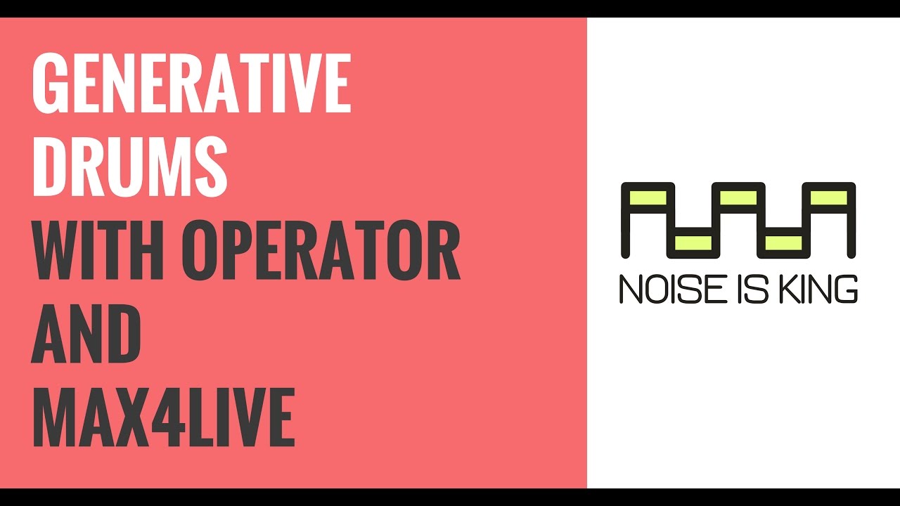 Generative Drums With Operator and Max4Live