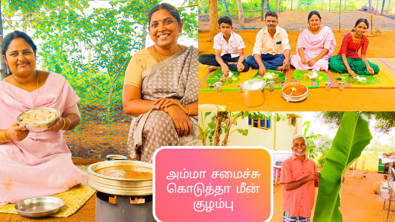 அம்மா சமைச்சு கொடுத்த மீன் குழம்பு தோட்டத்துல கொஞ்சம் விதை  செடி நட்டாச்சுங்க#priyamana thozhi#Tamil