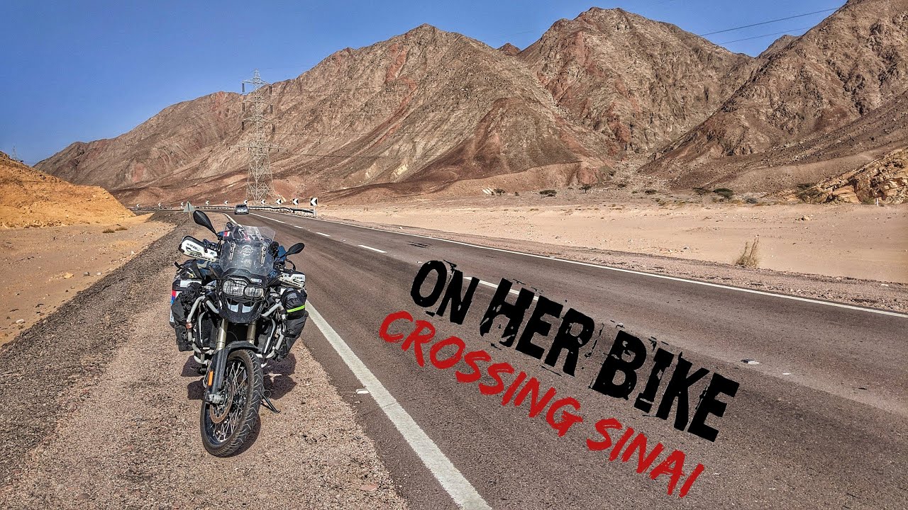Crossing Sinai Peninsula Solo on a Motorcycle. Difficult Egyptian Border Crossing. EP 45
