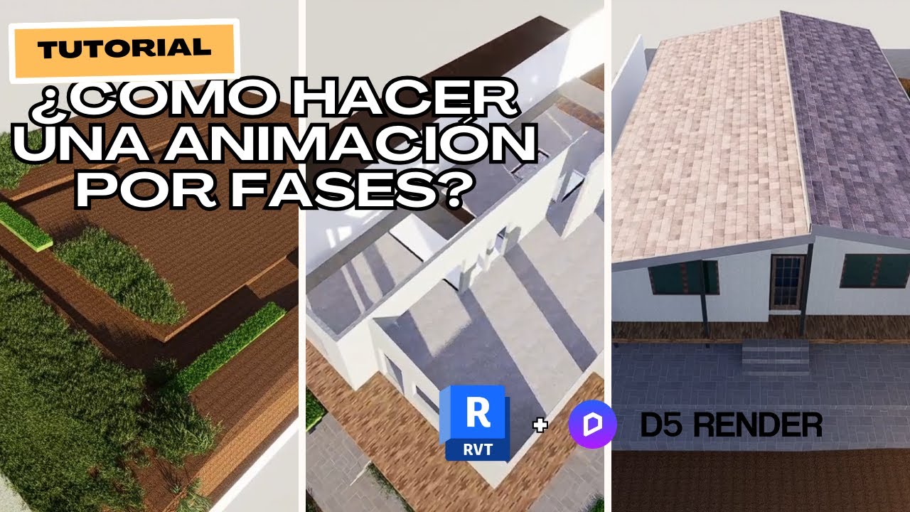 REVIT + D5 RENDER  | ¿COMO HACER UNA ANIMACIÓN POR FASES?
