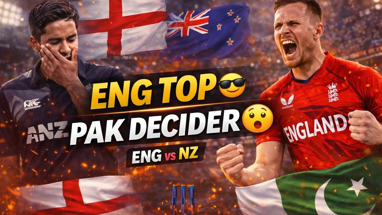 ENG TOP THE TABLE 😳 NZ danger me! Pakistan ka last chance? | ENG vs NZ