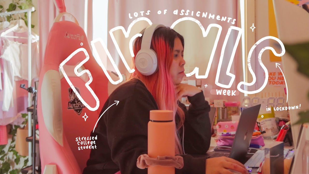 study vlog | finals week in online college, graphic design assignments, productivity ✏️