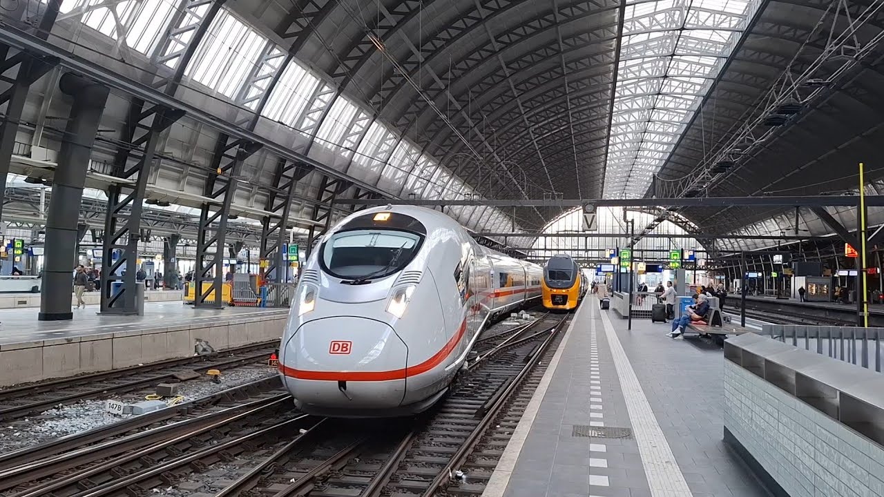 new : ICE 3 NEO train arrives at Amsterdam Central station
