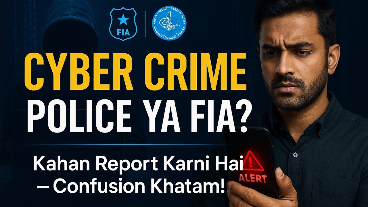 CYBER CRIME! Police Ya FIA? | Kahan Report Karni Hai | Online Fraud Pakistan Guide 2025