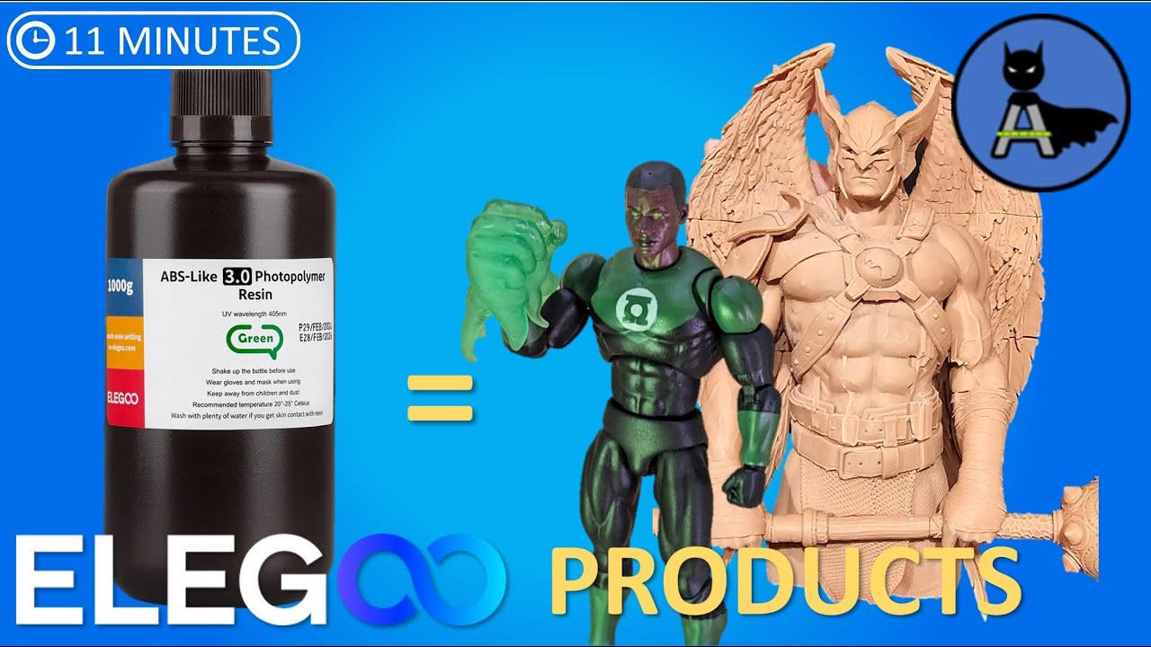 Elegoo Resins for Action Figures - Here's What Happened!  #3dprintedactionfigure #elegoo