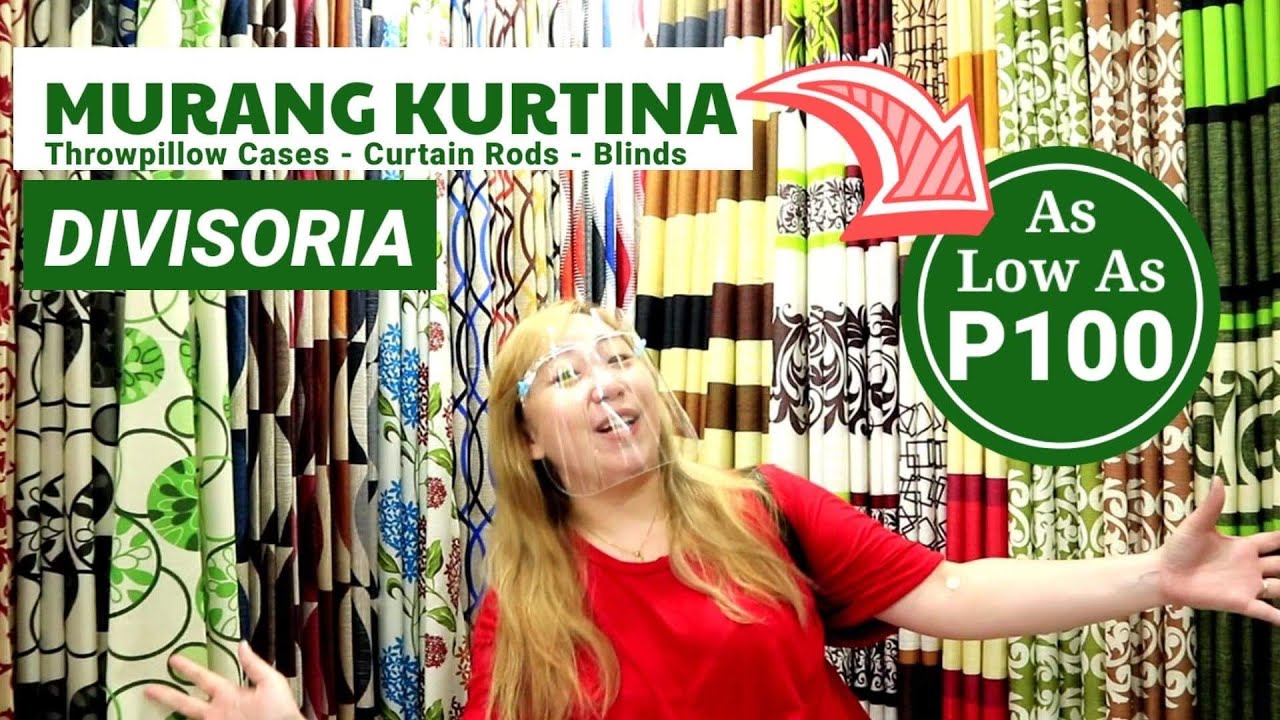 BILIHAN NG MURANG KURTINA SA DIVISORIA | Throwpillow Cases, Curtain Rods, Blinds at Iba Pa