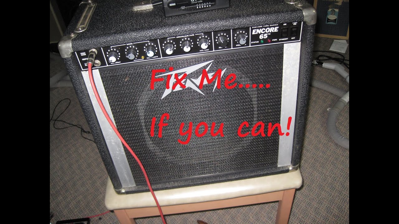 1980's Peavey Encore 65 doesn't want to be fixed.........