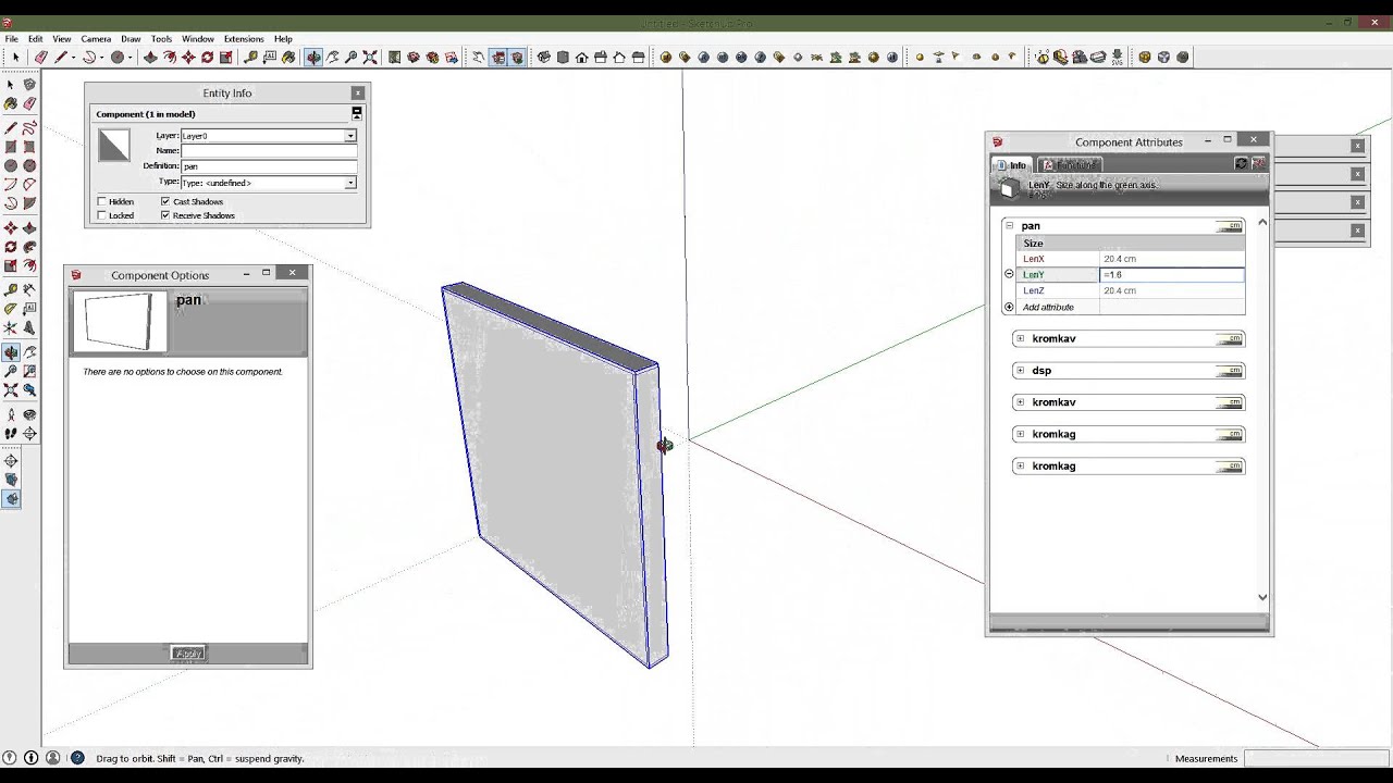 Sketchup Динамические компоненты  - просто