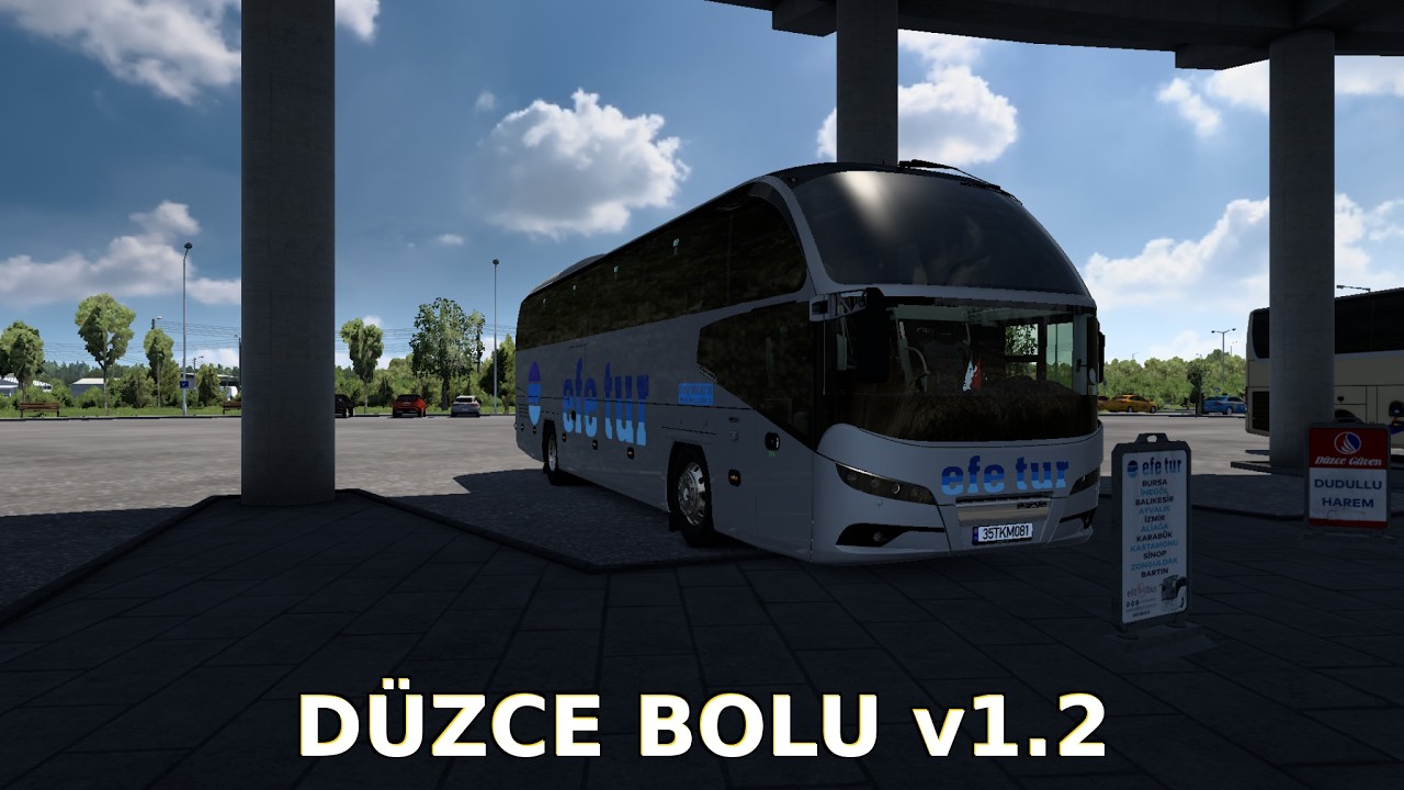 ETS2 1.58 Gerçekçi Molalı Otobüs Seferi | Düzce–Bolu Yolculuğu (Road to Heavy v1.2)