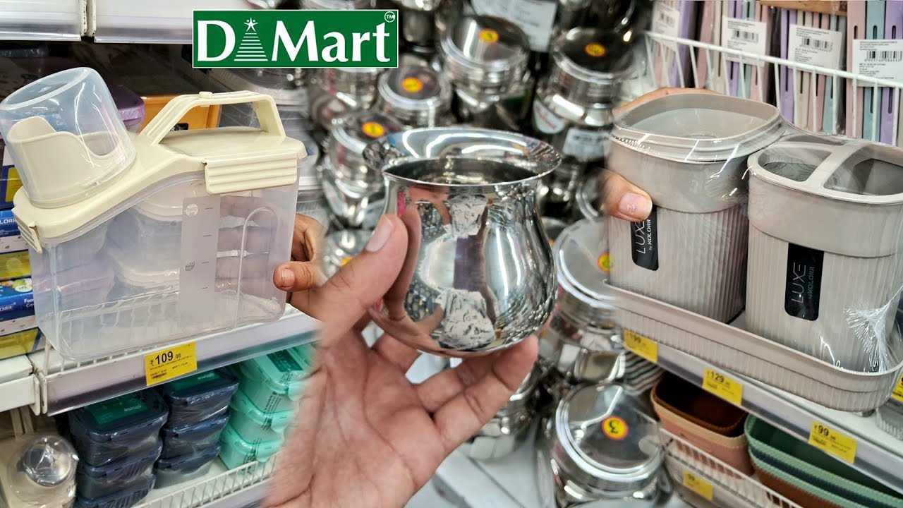 D MART All Latest kitchen products ! 🤩 STEELWARE / *ONLINE AVAILABLE* | dmart kitchen products
