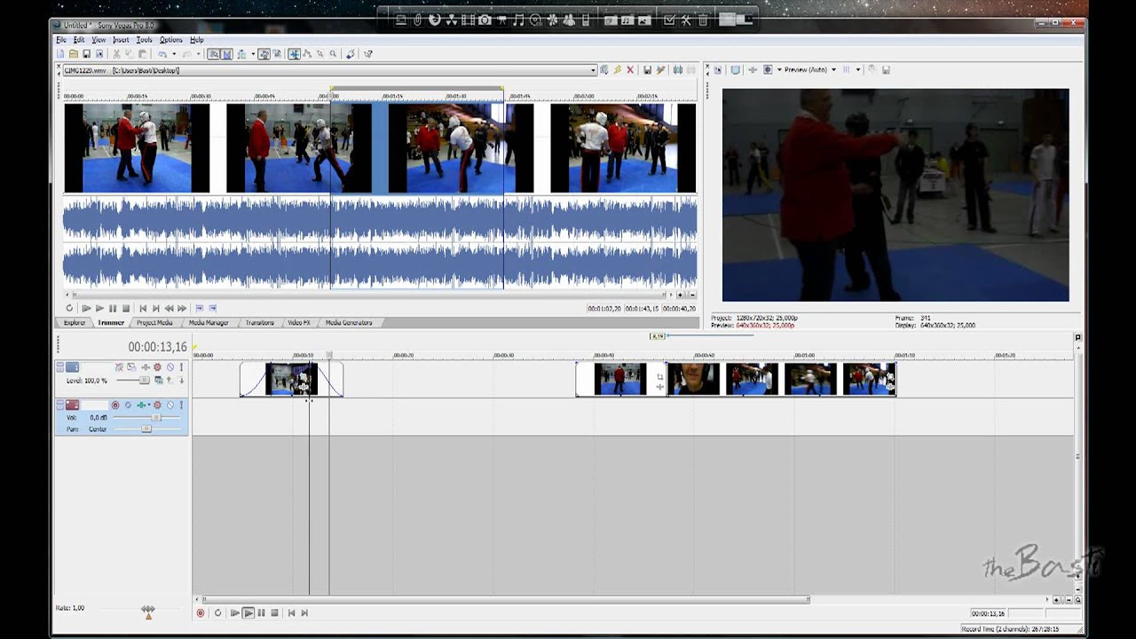 Sony Vegas Tutorial German/Deutsch - Einblick in Sony Vegas - Grundlagen