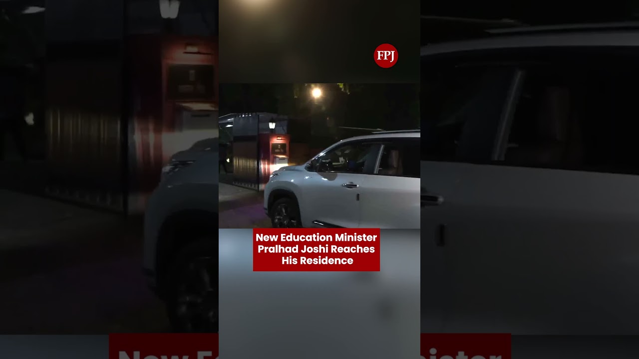 Union Minister Pralhad Joshi Seen at Residence After Being Handed Education Ministry Portfolio