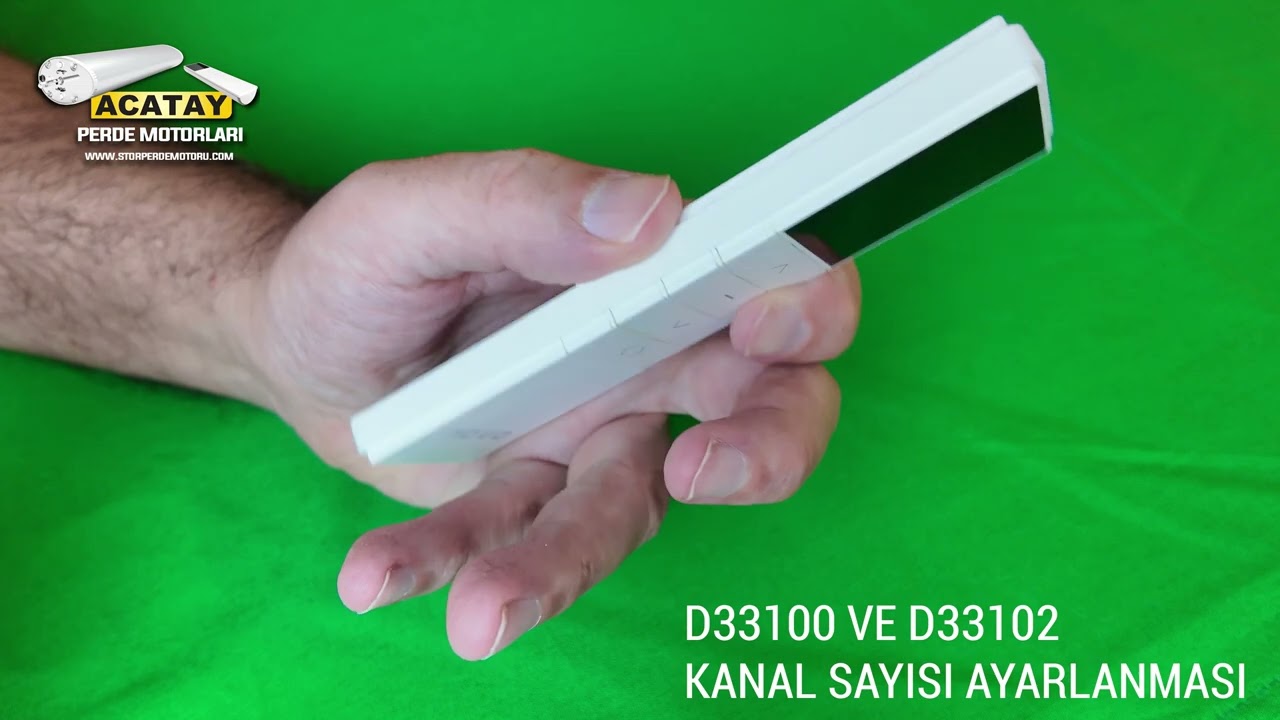 1 - D33100, D33102 KUMANDALARDA KANAL SAYISI AYARLANMASI