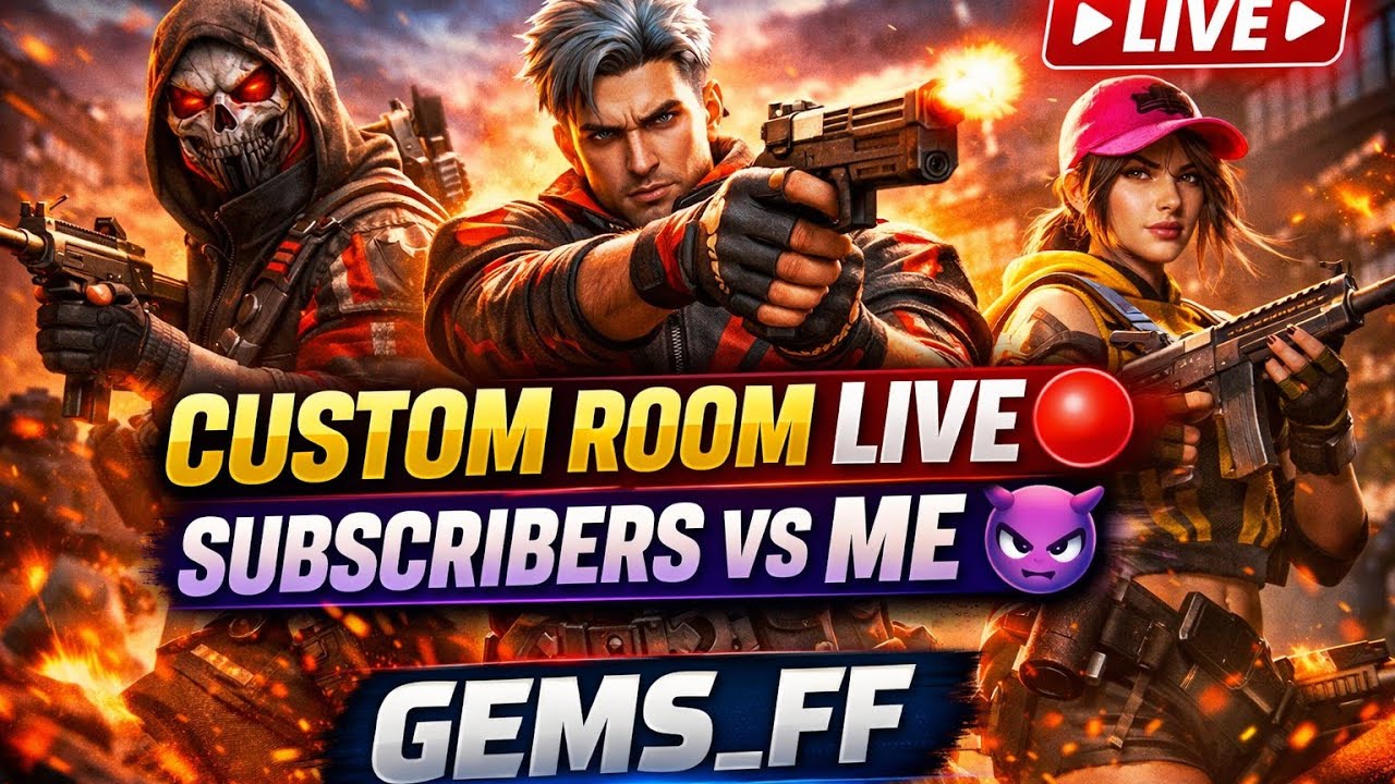 LIVE 🔴 Free Fire BR RANK PUSH | Pro Players Challenge 😈 | GEMS_FF
