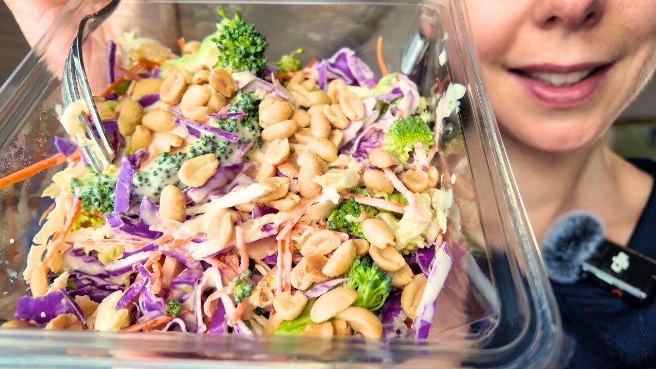 ASMR Cabbage Salad Mukbang | Crispy Eating Sounds, No Talking