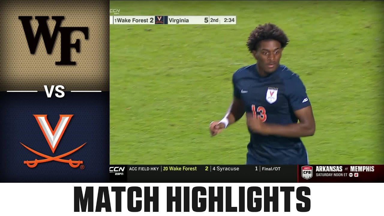 Wake Forest vs. Virginia Match Highlights | 2025 ACC Men's Soccer