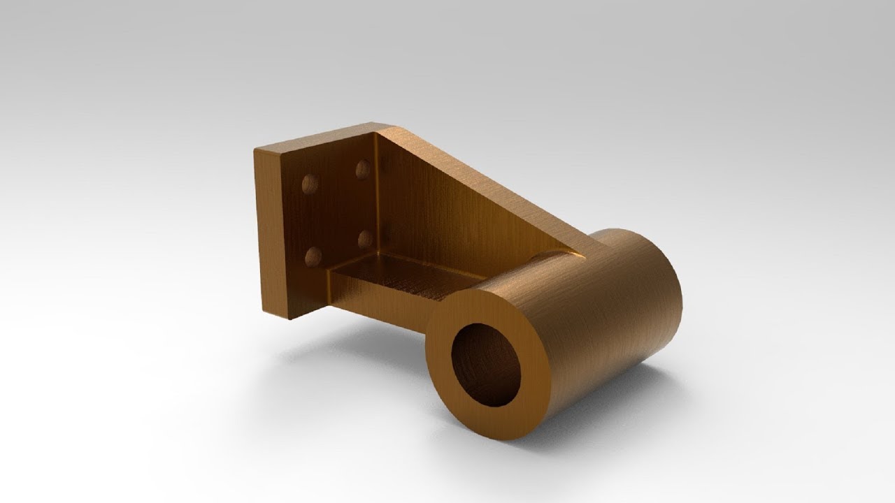 SolidWorks Tutorial - Daily Exercise - 01.19 (New Series 2018)