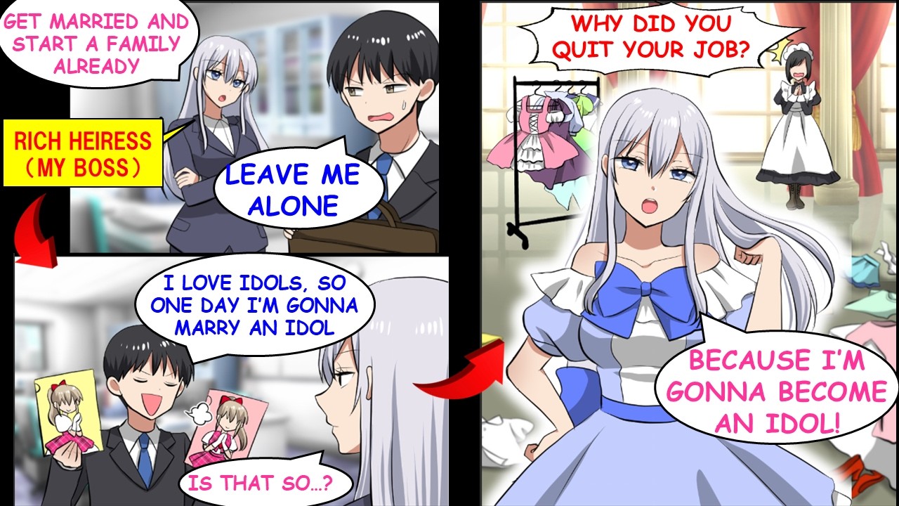 When the Rich Heiress Found Out I Loved Idols, She Became One Herself.[Manga Dub][RomCom]