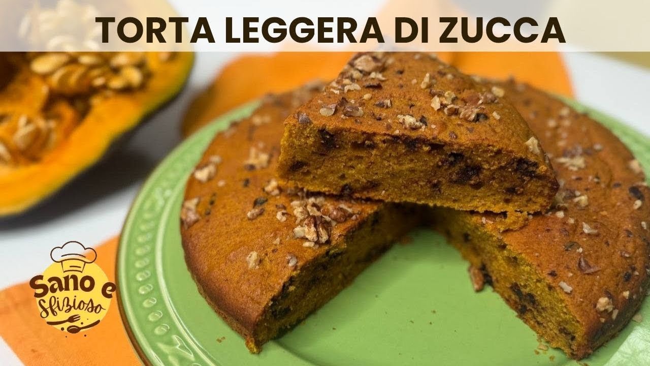 TORTA DI ZUCCA 🎃 LiGHT CON FARINA INTEGRALE | DOLCE AUTUNNALE SOFFICE E NATURALE 